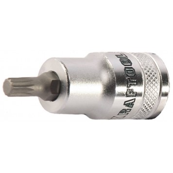 27911-06 | Торцовая бита-головка, материал S2, SPLINE, сатинированная, 1/2", M6, KRAFTOOL INDUSTRIE QUALITAT-0