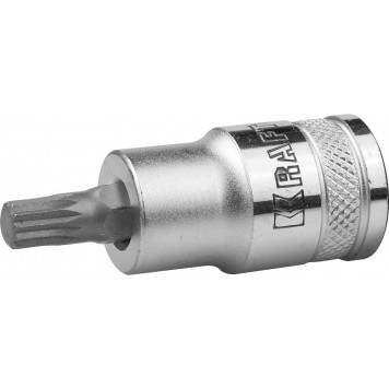 27911-06_z01 | Торцовая бита-головка, материал S2, SPLINE, сатинированная, 1/2", M6, KRAFTOOL INDUSTRIE QUALITAT-0