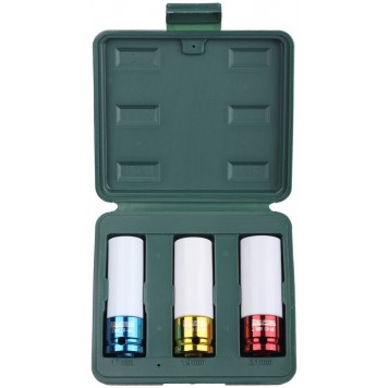 27943-H3 | Торцовые головки удар. в наб, тонкостенные, Cr-Mo, фосфатир, FLANK, 1/2", 17-21мм, 3шт, KRAFTOOL INDUSTRIE QUALITAT-0