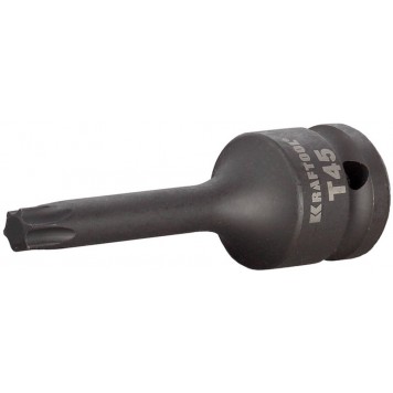 27952-45 | Торцовая головка ударная (1/2"), TORX, Cr-Mo, фосфатированная, T45, KRAFTOOL INDUSTRIE QUALITAT-0