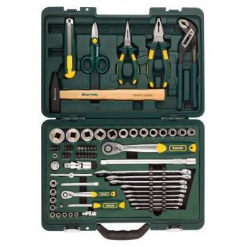 27977-H70 | Универсальный набор инструмента 70 предм., KRAFTOOL INDUSTRIE 70-0