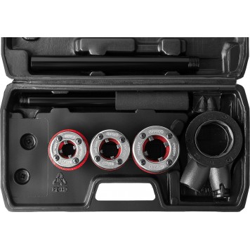 28240-H3 | Набор резьбонарезной трубный №3, : 1/2"-1", 4 предмета, MIRAX-8