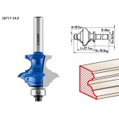 Фреза кромочная фигурная №6(многопрофильная), D= 34,9мм, рабочая длина-27,1мм, хв.-8мм, d-12,7мм, ЗУБР 28717-34.9