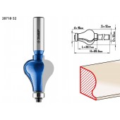 Фреза кромочная фигурная №7, D= 32мм, рабочая длина-38,1мм, хв.-12мм, d-16мм, ЗУБР 28718-32