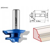 Фреза кромочная для углового сращивания, D= 44,5мм, рабочая длина-19мм, хв.-12мм, ЗУБР 28724-44.5