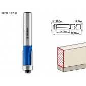 Фреза кромочная с нижним подшипником, D= 12,7мм, рабочая длина-13мм, хв.-8мм, d-12,7мм, ЗУБР 28727-12.7-13