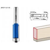 Фреза кромочная с нижним подшипником, D= 12,7мм, рабочая длина-25мм, хв.-8мм, d-12,7мм, ЗУБР 28727-12.7-25