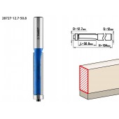 Фреза кромочная с нижним подшипником, D= 12,7мм, рабочая длина-50,8мм, хв.-12мм, d-12,7мм, ЗУБР 28727-12.7-50.8