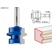 Фреза комбинированная универсальная, D= 31,8мм, рабочая длина-25,4мм, хв.-12 мм, ЗУБР 28729-31.8