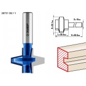 Фреза пазо-шиповая наборная, D= 38,1мм, рабочая длина-28,6мм, хв.-12 мм, ЗУБР 28731-38.1-1