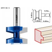Фреза пазо-шиповая наборная, D= 38,1мм, рабочая длина-28,6мм, хв.-12 мм, ЗУБР 28731-38.1-2