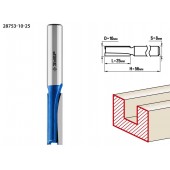 Фреза пазовая прямая, D= 10мм, рабочая длина-25мм, хв.-8 мм, ЗУБР 28753-10-25