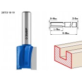 Фреза пазовая прямая, D= 18мм, рабочая длина-19мм, хв.-8 мм, ЗУБР 28753-18-19