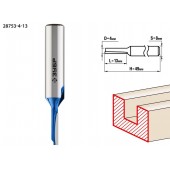 Фреза пазовая прямая, D= 4мм, рабочая длина-13мм, хв.-8 мм, ЗУБР 28753-4-13