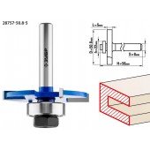 Фреза горизонтально-пазовая, D= 50,8мм, высота-5мм, хв.-8мм, d-22мм, ЗУБР 28757-50.8-5