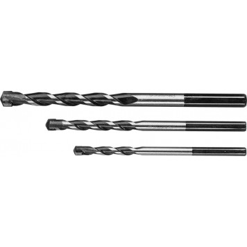 2916-H3 | Набор Свёрла по бетону, ударные, с шестигранным хвостовиком, 5; 6; 8мм, 3шт, Супер-6, ЗУБР ПРОФЕССИОНАЛ-0