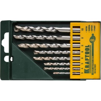 29165-H8 | Набор Сверла по бетону ударные, самоцентр. наконечник, цилиндр. хвостовик, в боксе, 8шт, KRAFTOOL INDUSTRIE QUALITAT-0