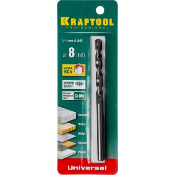 29172-120-8_z01 | Сверло по бетону, металлу, дереву, 8 х 120 мм, KRAFTOOL UNIVERSAL-PROFESSIONAL-2