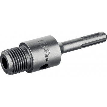 29187-100_z01 | Державка для бур коронки с хвостовиком SDS Plus, L-100мм,резьба М22,конусное крепление центрир сверла, ЗУБР-4