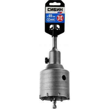 29216-65 | Коронка по бетону SDS-Plus, в сборе, d=65мм, СИБИН-2