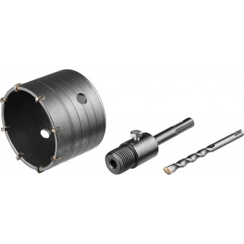 29216-80 | Коронка по бетону SDS-Plus, в сборе, d=80мм, СИБИН-3