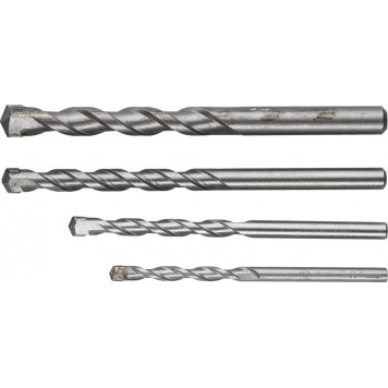 2922-H4 | Набор Свёрла по бетону, ударные, 5; 6; 8; 10мм, 4шт, ЗУБР МАСТЕР-0