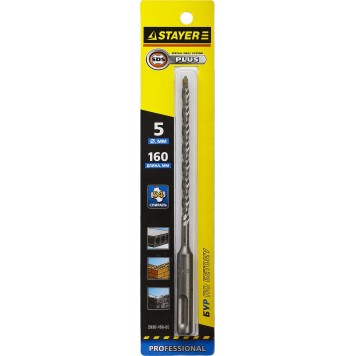 2930-160-05 | Бур SDS-plus 5 x 160 мм, STAYER PROFESSIONAL-1