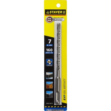 2930-160-07 | Бур SDS-plus 7 x 160 мм, STAYER PROFESSIONAL-1