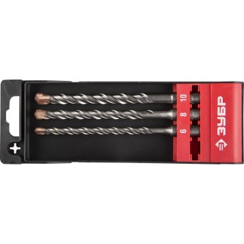 29314-H3-2 | Набор буров SDS-plus 3 шт: 6 х 160, 8 х 160, 10 х 160 мм, ЗУБР ПРОФЕССИОНАЛ-0