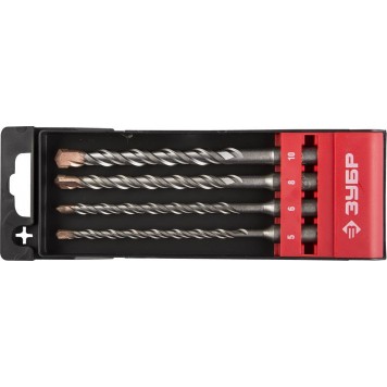 29314-H4-2 | Набор буров SDS-plus 4 шт: 5 х 160, 6 х 160, 8 х 160, 10 х 160 мм, ЗУБР ПРОФЕССИОНАЛ-0