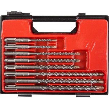 29314-H8 | Набор буров SDS-plus 8 шт: 5 х 110, 6 х 110, 6 х 160, 8 х 160, 10 х 160, 8 х 210, 10 х 210, 12 х 210 мм, ЗУБР ПРОФЕССИОНАЛ-0