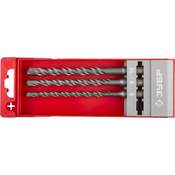 29315-H3 | Набор буров SDS-plus 3 шт: 6 х 160, 8 х 160, 10 х 160 мм, ЗУБР МАСТЕР-0