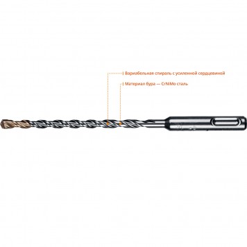 29320-160-06_z01 | Бур SDS-plus 6 х 160 мм, KRAFTOOL EXPERT-5