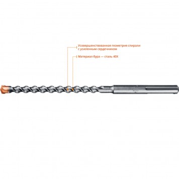 29350-340-16_z01 | Бур SDS-max 16 x 200/340 мм, ЗУБР ПРОФЕССИОНАЛ-2