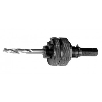 29532_z01 | Державка для биметаллических коронок, жесткие штифты, прижимная муфта, шестигранный хвостовик, d=32-152мм, ЗУБР-0