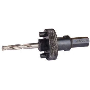 29534_z01 | Державка для биметаллических коронок, быстросъемная, пружинный фиксатор, шестигранный хвостовик, d 32-152мм, ЗУБР-0