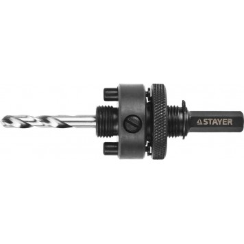 29548 | Державка c жесткими штифтами и прижимной муфтой для коронок, d=32-152мм, с шестигранном хвостовиком, резьба 5/8, STAYER PROFESSIONAL-0