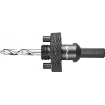 29550 | Державка с пружинным фиксатором для коронок 32-152мм, быстросъёмная, шестигранным хвостовиком, резьба 5/8, STAYER-0