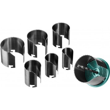 29580-H7-42 | Пила сегментная наборная по дереву, 7 полотен: 25-32-38-45-50-56-62х42 мм, KRAFTOOL-4