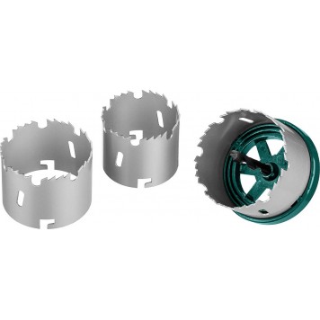 29588-H3-42 | Пила кольцевая наборная по дереву, 3 полотна: 60-67-74х42мм, KRAFTOOL-4