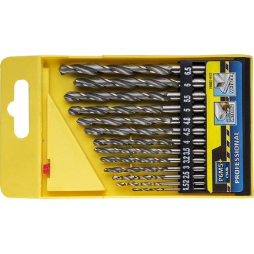 29602-H13 | Набор сверл по металлу 13 шт (d=1,5-6,5 мм), быстрорежущая сталь Р6М5, DIN 338, STAYER PROFI-0