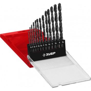 29605-H13 | Набор сверл по металлу 13 шт (d=1,5-6,5 мм), быстрорежущая сталь, класс В, ЗУБР МАСТЕР-0
