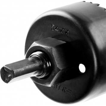 29606-H3 | Набор Для врезки замков:коронка, перьевое сверло, державка, 54/22мм, STAYER MASTER-3