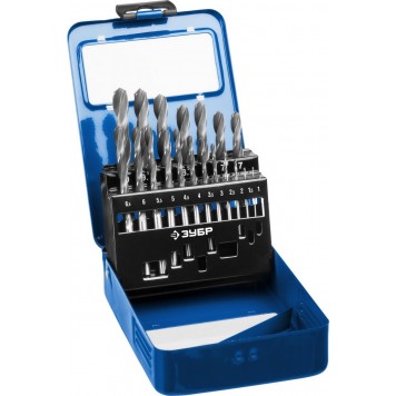 29621-H19 | Набор сверл по металлу 19 шт (d=1 - 10 мм), Проф-В, ЗУБР ПРОФЕССИОНАЛ-0