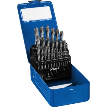 29621-H25 | Набор сверл по металлу 25 шт (d=1 - 13 мм), Проф-В, ЗУБР ПРОФЕССИОНАЛ-0