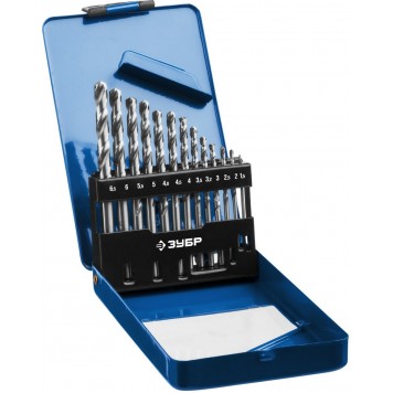 29625-H13 | Набор сверл по металлу 13 шт (d=1,5-6,5 мм), Проф-А, класс А, сталь Р6М5, ЗУБР ПРОФЕССИОНАЛ-0