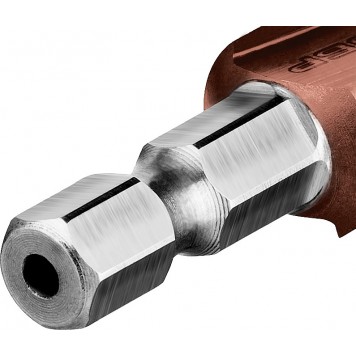 29672-4-12-5_z01 | Сверло ступен. по сталям и цвет.мет.ст.Р6М5 с.покрыт., d=4-12мм, 5ст. d=4-6-8-10-12, L-65мм, 6-тигр.хв.1/4", ЗУБР КОБАЛЬТ-5