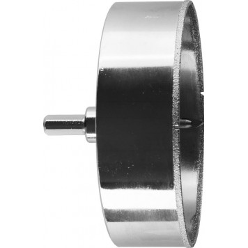 29850-115 | Коронка алмазная по кафелю и стеклу, d=115 мм, зерно Р 60, в сборе с центрирующим сверлом и имбусовым ключом, ЗУБР ПРОФЕССИОНАЛ-0