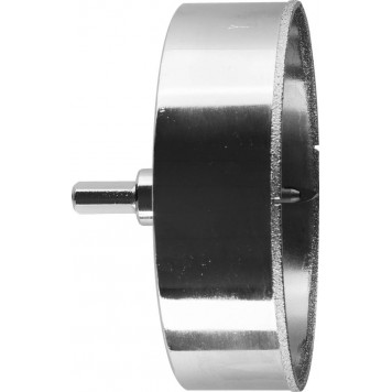 29850-120 | Коронка алмазная по кафелю и стеклу, d=120 мм, зерно Р 60, в сборе с центрирующим сверлом и имбусовым ключом, ЗУБР ПРОФЕССИОНАЛ-0