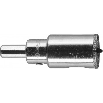 29850-24 | Коронка алмазная по кафелю и стеклу, d=24 мм, зерно Р 60, в сборе с центрирующим сверлом и имбусовым ключом, ЗУБР ПРОФЕССИОНАЛ-0